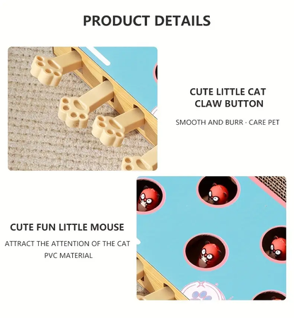 Pop-up Cat Scratching Board - Interactive Corrugated Cardboard Cat Toy