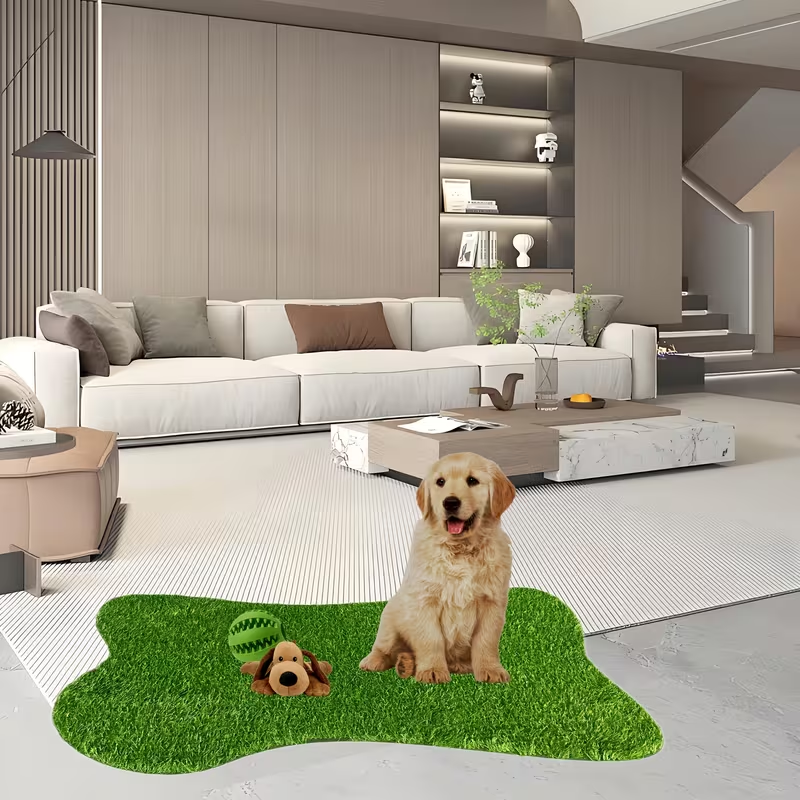 Artificial turf dog poop mats - easy to clean and odor-resistant